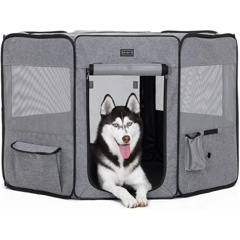 Playpen for for Large Dogs, with Water Bottle Holder, 41.5